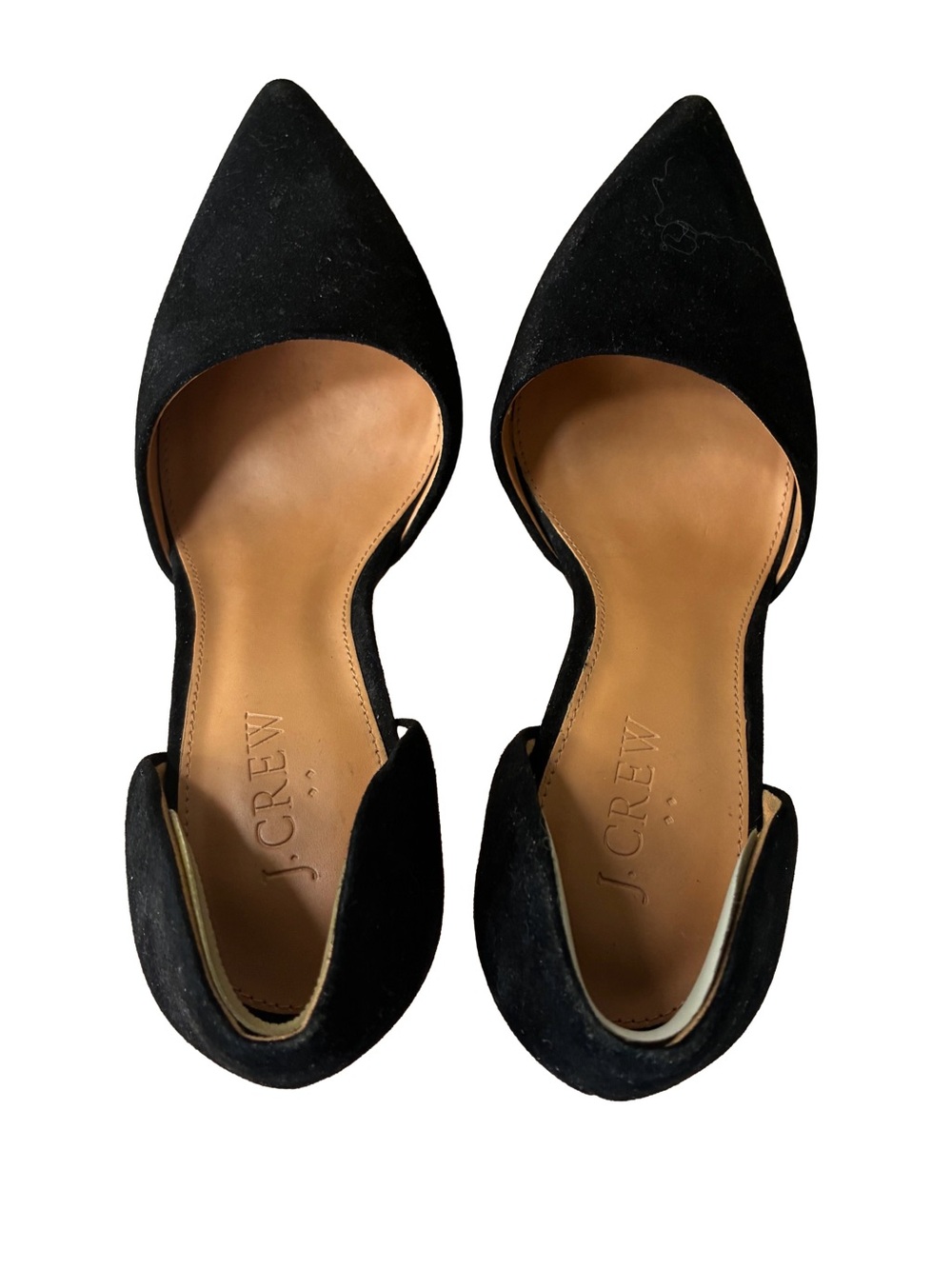 J.Crew Black D’Orsay Pointed-Toe Heels- Size 6.5